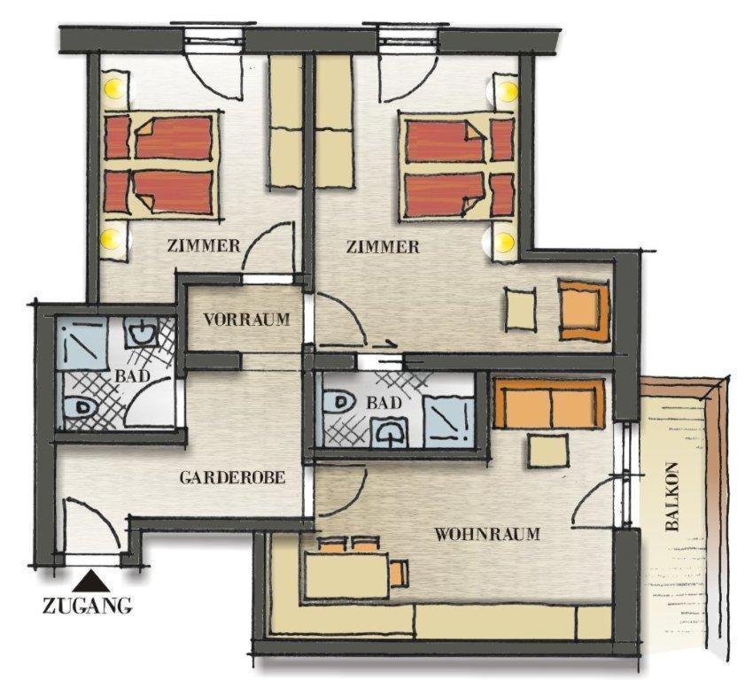 Ferienwohnung Haus Pregenzer Fiss Exterior foto